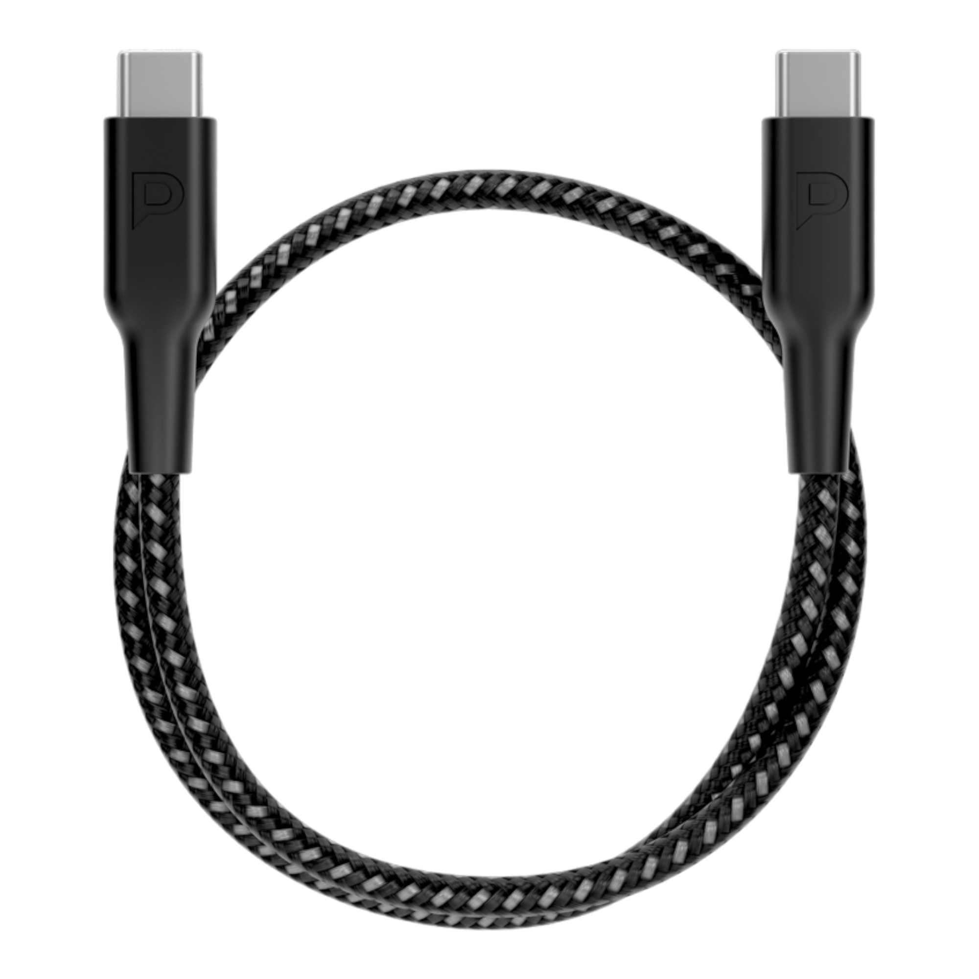 Powerology 60W C-C 30cm V2.0 cables for Iphone - Black - alAsil